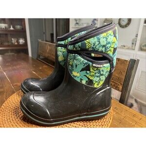 BOGS NEO-TECH WATERPROOF RAIN SNOW BOOTS WOMENS SIZE 8, Black/Green